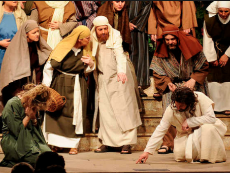 Het verhaal van de overspelige vrouw....