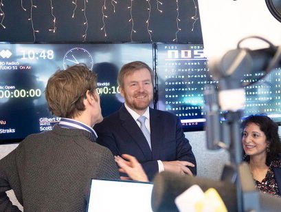 Collega's over het bezoek van de koning