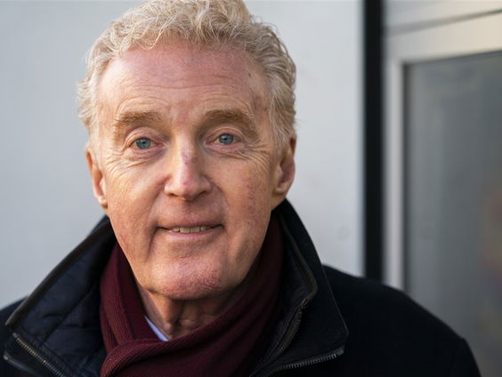 Jan belt met Jarige Job André van Duin die een nieuw liedje opnam met Danny Vera