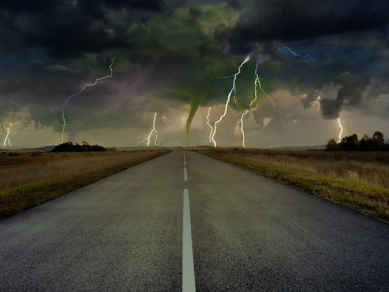 Herman Haan moest schuilen voor een tornado!