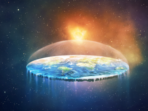 Oeps... De aarde is toch plat