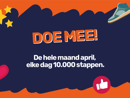 Stapril: 10.000 stappen zetten voor het goede doel