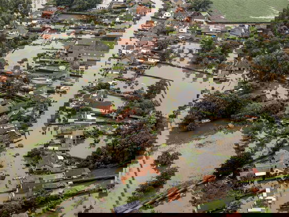 Bedrijf maakte met drones beelden van de watersnood