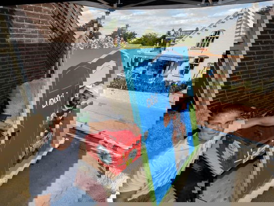 Recordpoging dakzitten