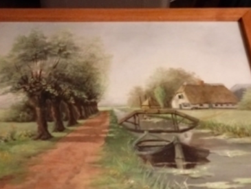 Nel zoekt schilder van schilderij