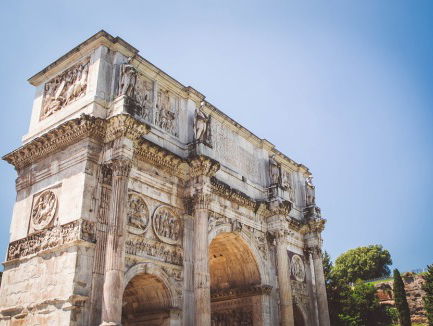 Een triomfboog, de kroon op je succes