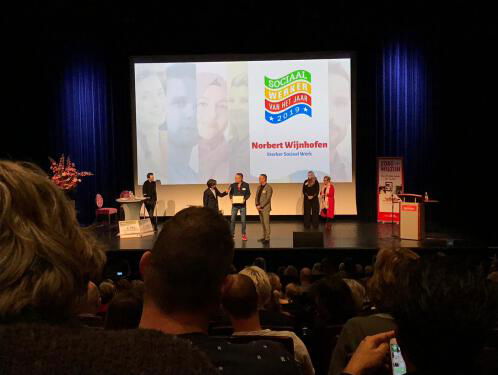 Norbert Wijnhofen nieuwe Sociaal Werker van het Jaar