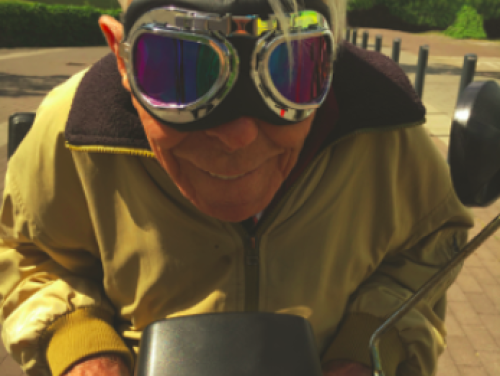 Het NK scootmobiel op het Zandvoort circuit