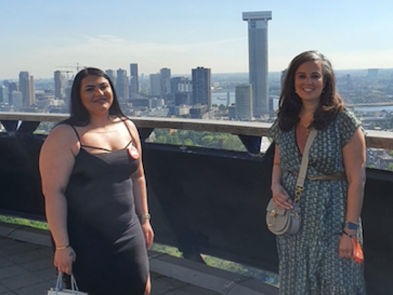 De 16-Jarige Vizhdan mocht over één dag de baas zijn van de Euromast in Rotterdam