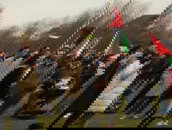 Demonstranten strijden voor gelijkheid tijdens de internationale dag tegen racisme en discriminatie