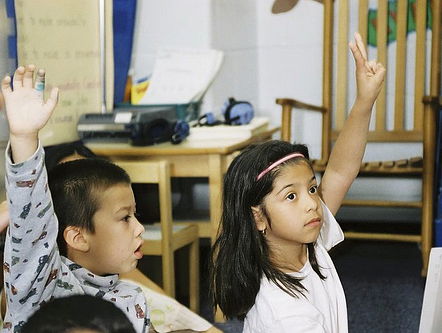 Vinger opsteken in de klas? Dat doen we niet meer!