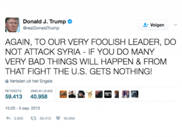 Waarom bemoeit Trump zich ineens met oorlog in Syrië?