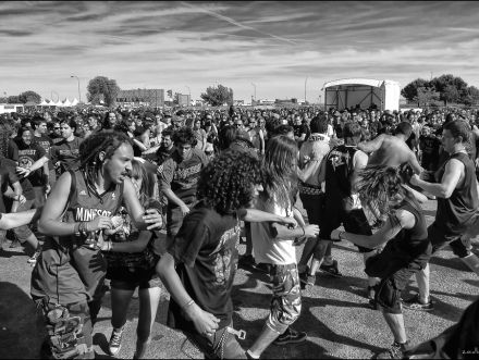 Sinds wanneer zijn moshpits een ding in hiphop?