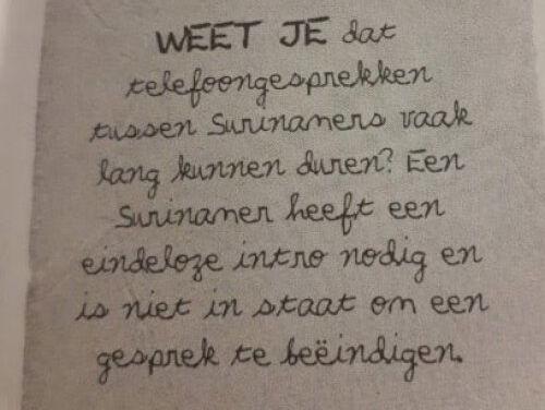 Morena ontdekte racistische "weetjes" in kinderboek over Suriname!