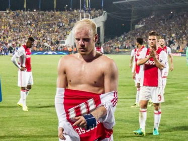 Ajaxsupporter Mick verdrietig met het verlies van Ajax