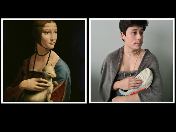 Reporter Marvin wordt een kunstwerk: "Lady with an Ermin"