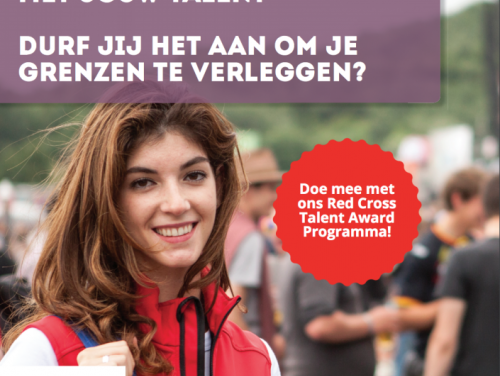 Haal jouw beste talenten naar boven met het programma Red Cross Talent Award!