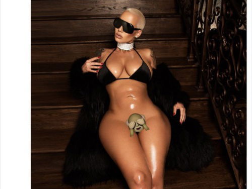 Amber Rose en haar bush broke the internet!