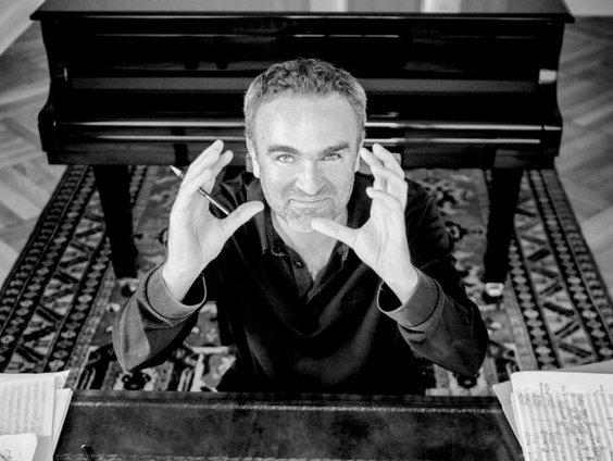 Componist, dirigent en klarinettist Jörg Widmann in de studio