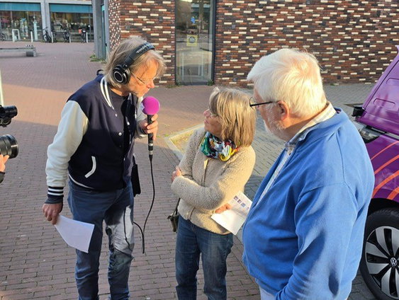 Stembus: de markt in Deventer