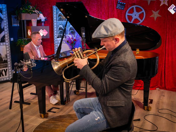 Jazz bij Maartje: trompettist Teus Nobel en pianist Jef Neve