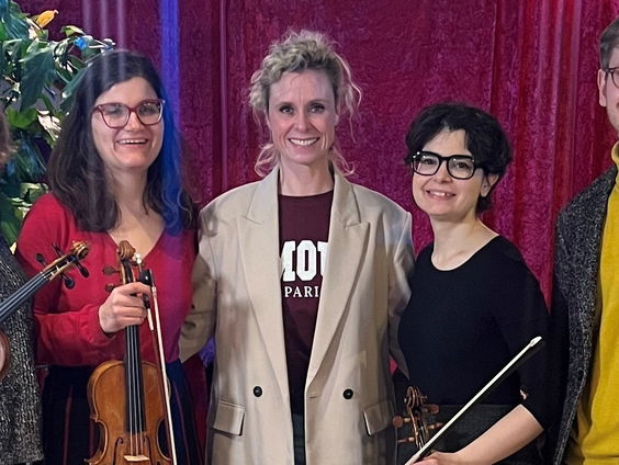 Live bij Maartje: Chaos String Quartet. 'BBC New generation artists'