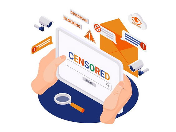 Het internet filteren van verschrikkelijke beelden