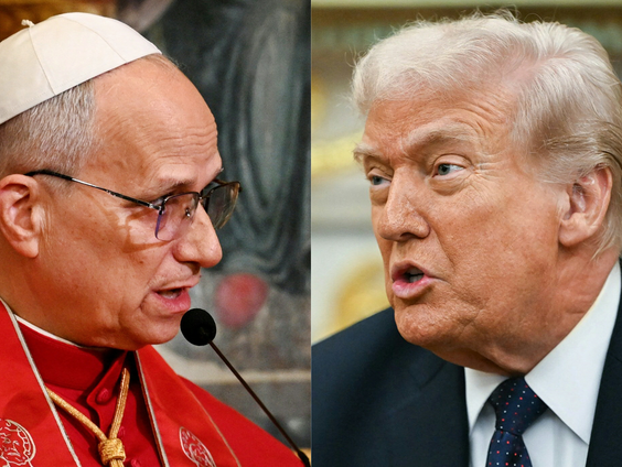 De battle tussen Paus Leo en 'Jezus' Trump