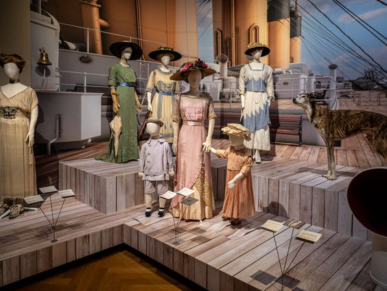De kleding van de Titanic