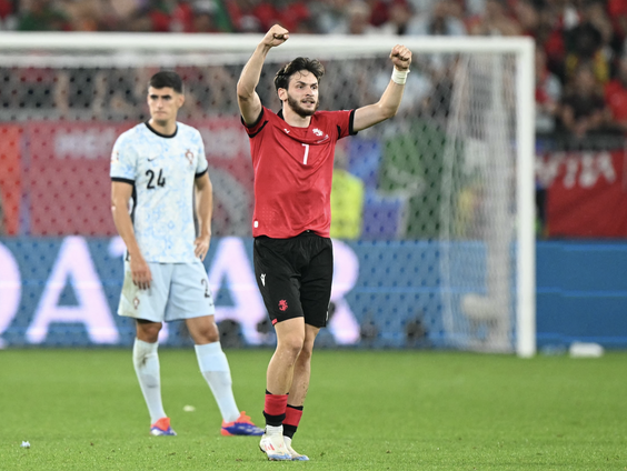 Georgië verrast met iconische winst tegen Portugal