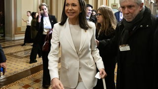 Ontmoeting tussen Trump en de Venezolaanse oppositieleider Machado