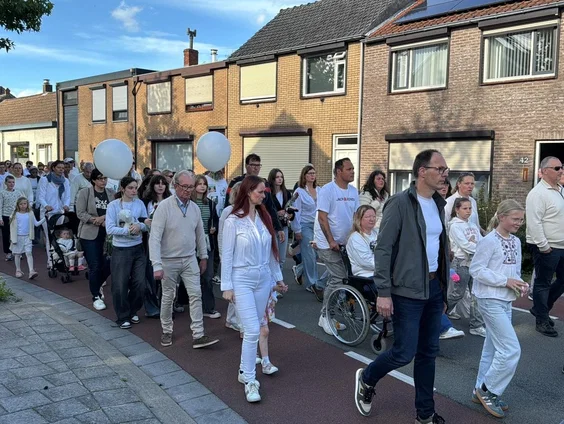 Stille tocht in Axel voor slachtoffers auto-ongeluk