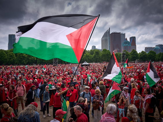 Palestijnse Vlaardingers trots op 100.000 betogers