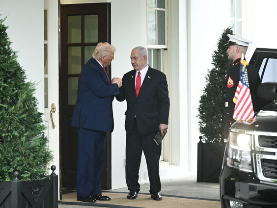 Netanyahu op bezoek bij Trump