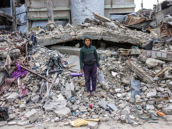 Gazanen vinden alleen ruïnes terug