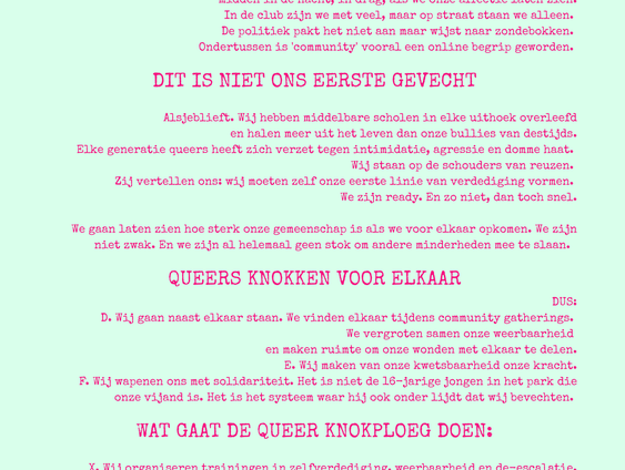 Wat is de Queer Knokploeg?