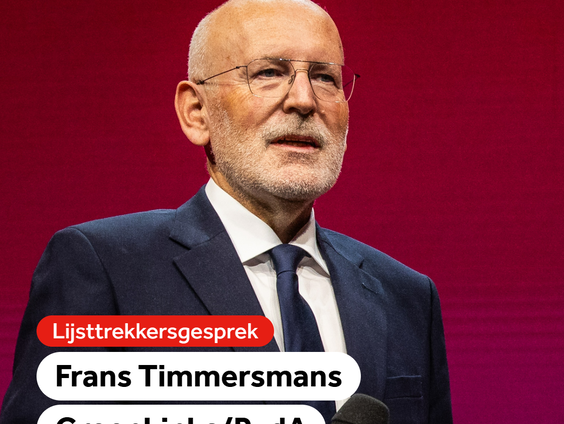 Lijsttrekkersgesprek met Frans Timmermans (GroenLinks/PvdA)
