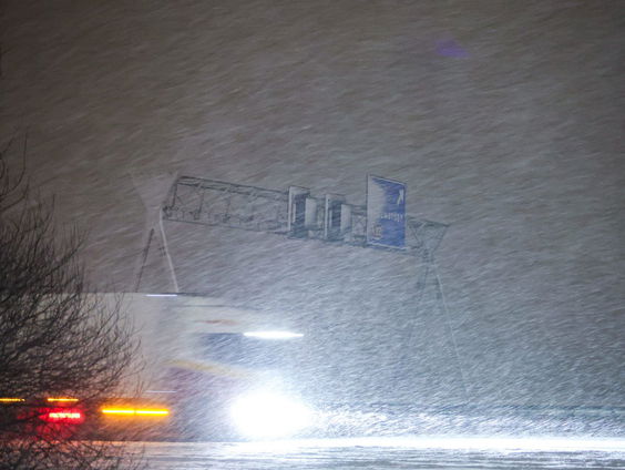 Sneeuw in het noorden van het land