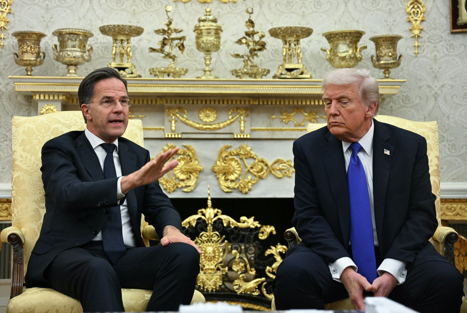 Hoe Rutte in Davos Trump wist te matigen