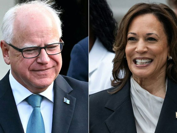 Amerikaanse presidentskandidaat Kamala Harris kiest Tim Walz als running mate