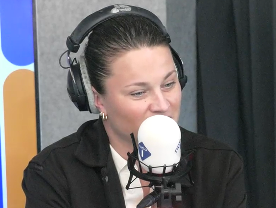 Sherida Spitse op de Perstribune