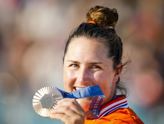 Kitefoilster Annelous Lammerts over haar bronzen medaille