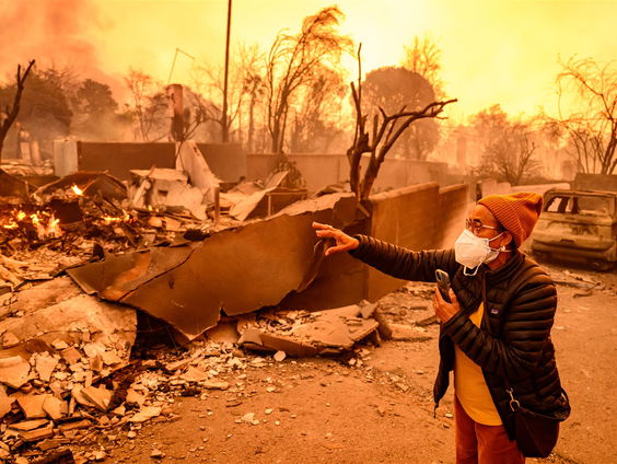 Historische natuurbranden Los Angeles