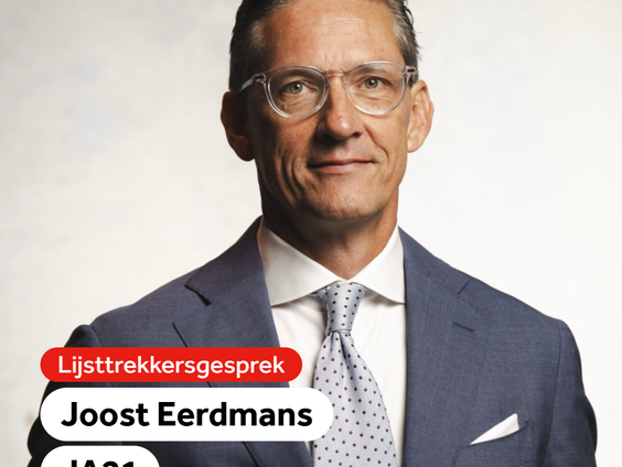 Lijsttrekkersgesprek met Joost Eerdmans (JA21)