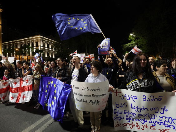 Aanhoudend protest in Georgië tegen omstreden wet