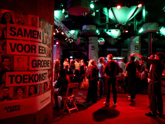 Hoe is het bij de partijen voorafgaand aan de eerste exitpoll?