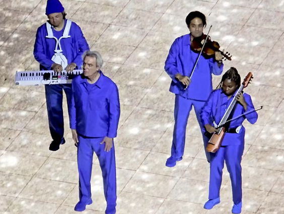 David Byrne (frontman Talking Heads) treedt op in Amsterdam