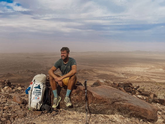 Tom Boerman: van verslaafd naar te voet de wereld rond