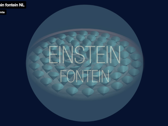 Kunst en wetenschap komen samen in de Einsteinfontein van Vincent Icke