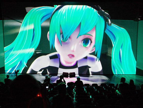 Virtuele Japanse popster geeft uitverkocht concert in Amsterdam